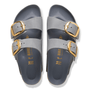 Birkenstock Women's Arizona Big Buckle Oiled Leather in Basalt Gray - Getoutside Shoes