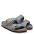 Birkenstock Women's Arizona Big Buckle Oiled Leather in Basalt Gray - Getoutside Shoes