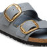 Birkenstock Women's Arizona Big Buckle Oiled Leather in Basalt Gray - Getoutside Shoes
