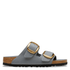 Birkenstock Women's Arizona Big Buckle Oiled Leather in Basalt Gray - Getoutside Shoes