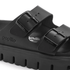 Birkenstock Women's Arizona Chunky Leather in Black - Getoutside Shoes