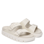 Birkenstock Women's Arizona Chunky Leather in Eggshell - Getoutside Shoes