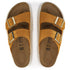 Birkenstock Women's Arizona Chunky Suede Leather in Apricot - Getoutside Shoes