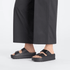 Birkenstock Women's Arizona Flex Platform Leather in Black - Getoutside Shoes