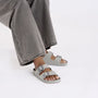 Birkenstock Women's Arizona Stealth Buckle EVA in Stone Coin - Getoutside Shoes
