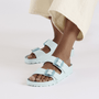 Birkenstock Women's Arizona Stealth Buckle EVA in Surf Green - Getoutside Shoes