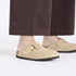 Birkenstock Women's Boston Big Buckle Nubuck Leather in Sandcastle - Getoutside Shoes
