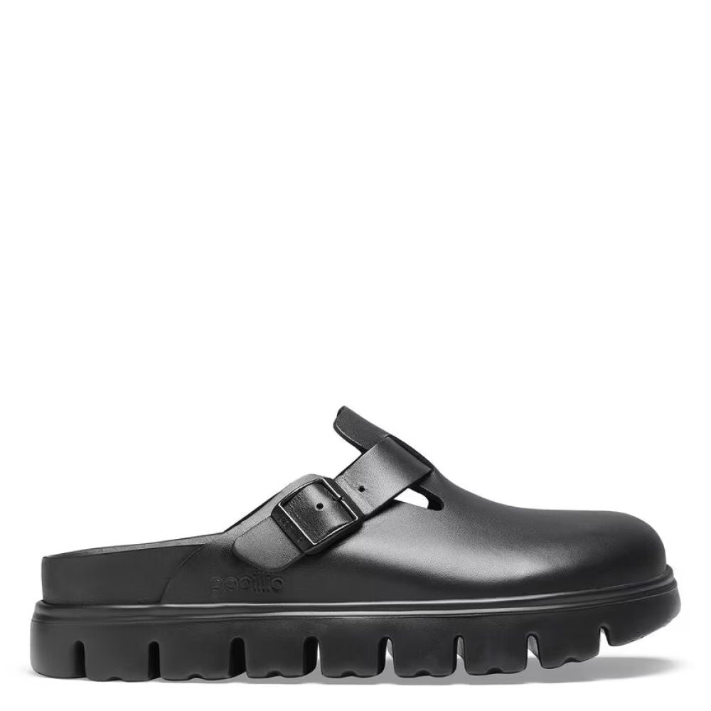 Birkenstock Women's Boston Chunky in Black - Getoutside Shoes