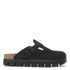 Birkenstock Women's Boston Chunky Suede Leather in Black/Black - Getoutside Shoes