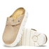 Birkenstock Women's Boston Chunky Suede Leather in Warm Sand - Getoutside Shoes