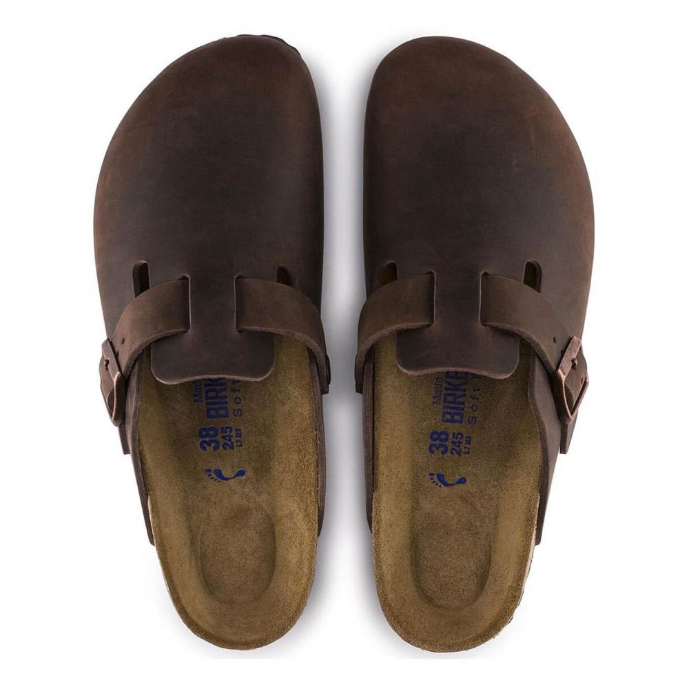 Birkenstock Women's Boston Softbed Oiled Leather in Habana - Getoutside Shoes