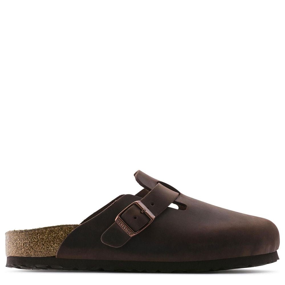 Birkenstock Women's Boston Softbed Oiled Leather in Habana - Getoutside Shoes