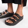 Birkenstock Women's Florida Flex Platform EVA in Black - Getoutside Shoes