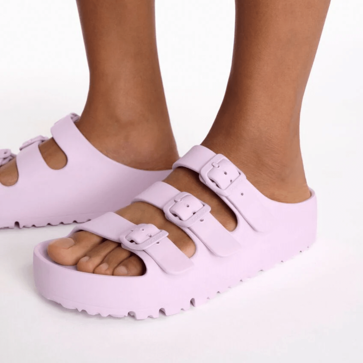 Birkenstock Women's Florida Flex Platform EVA in Crocus - Getoutside Shoes