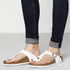 Birkenstock Women's Gizeh Birko-Flor in White - Getoutside Shoes