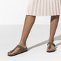 Birkenstock Women's Gizeh Birko-Flor Nubuck in Mocha - Getoutside Shoes