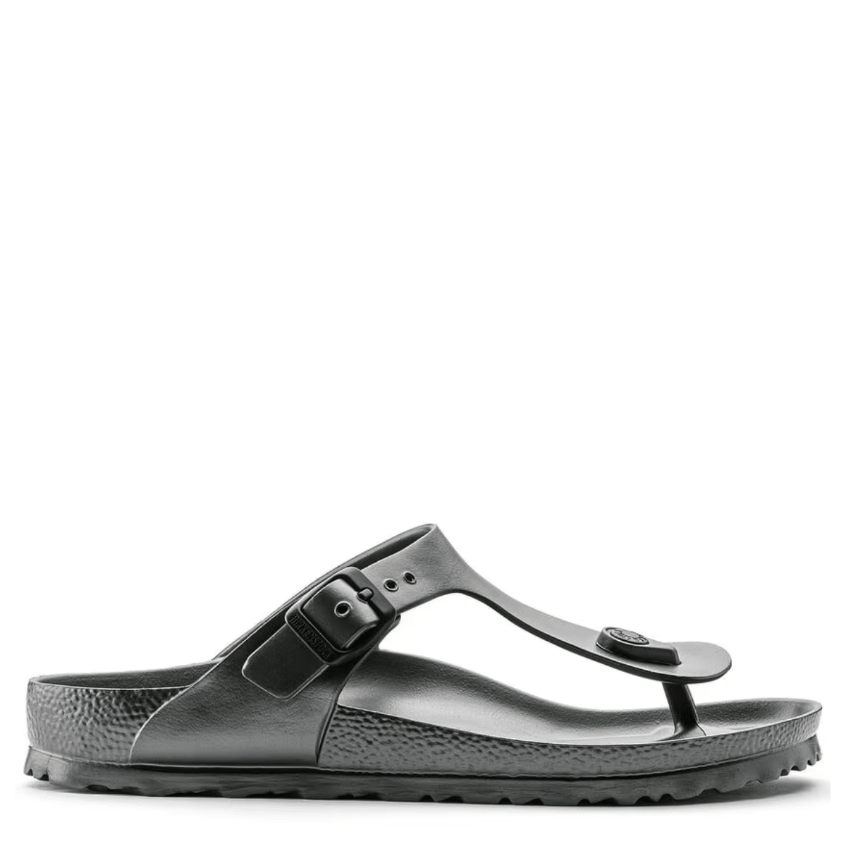 Birkenstock Women's Gizeh EVA in Metallic Anthracite - Getoutside Shoes
