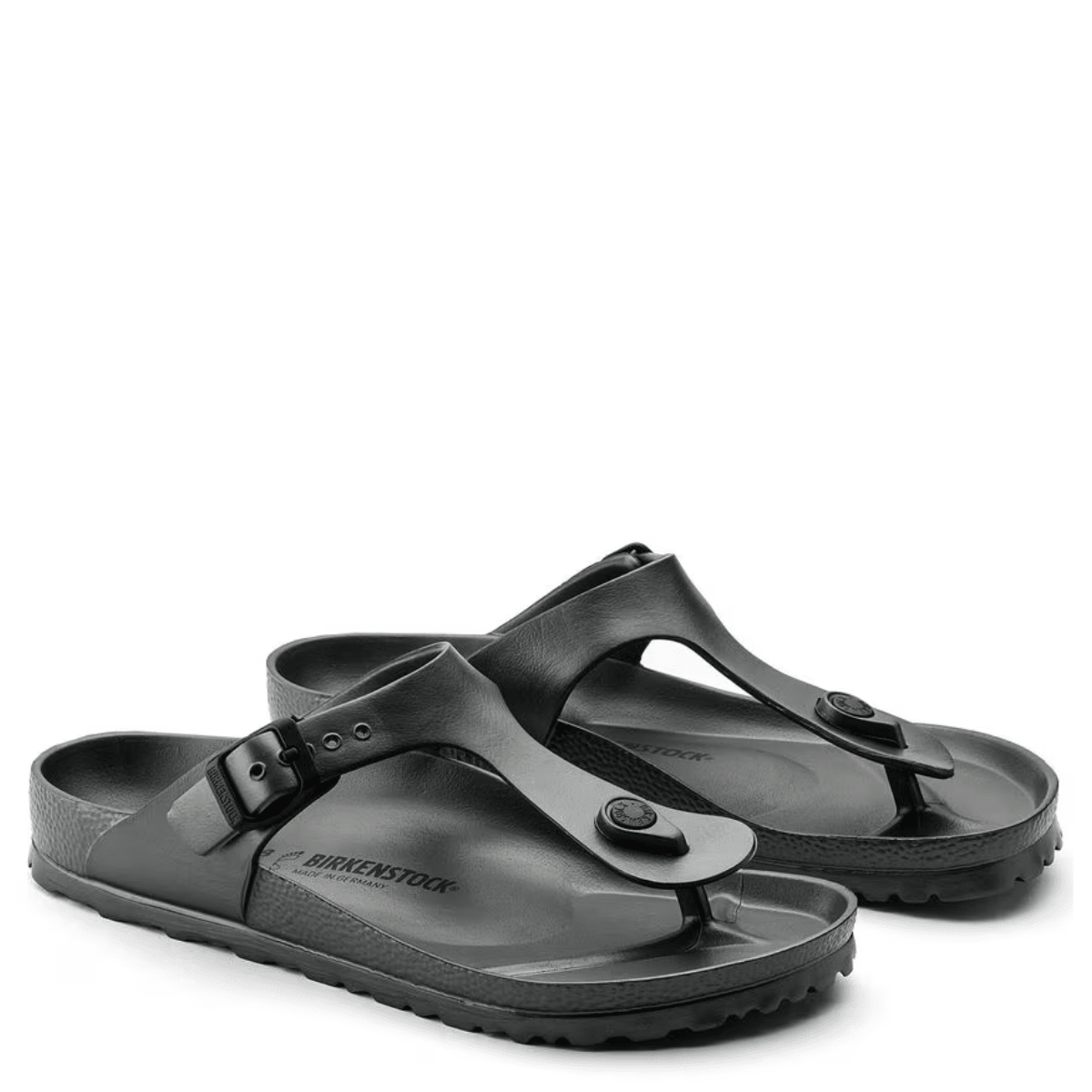 Birkenstock Women's Gizeh EVA in Metallic Anthracite - Getoutside Shoes