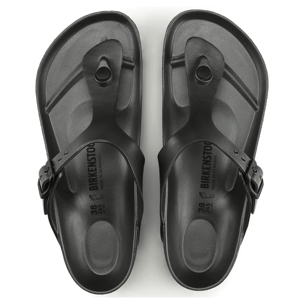 Birkenstock Women's Gizeh EVA in Metallic Anthracite - Getoutside Shoes