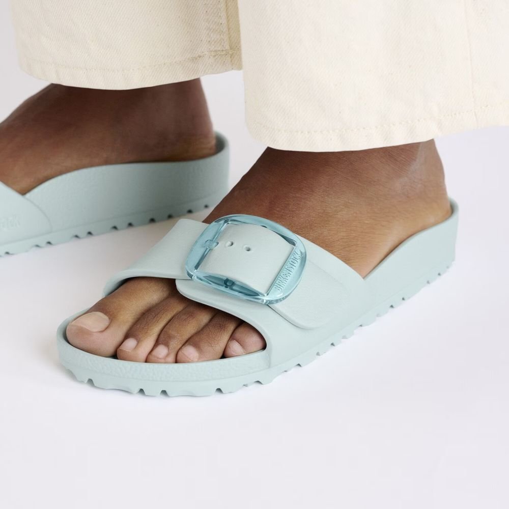 Birkenstock Women's Madrid Big Buckle EVA in Surf Green - Getoutside Shoes