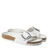 Birkenstock Women's Madrid Big Buckle Leather in White - Getoutside Shoes