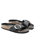 Birkenstock Madrid Big Buckle Oiled Leather in Black - Getoutside Shoes