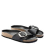 Birkenstock Madrid Big Buckle Oiled Leather in Black - Getoutside Shoes