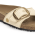 Birkenstock Women's Madrid Big Buckle Raffia Textile in Naturale - Getoutside Shoes
