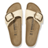 Birkenstock Women's Madrid Big Buckle Raffia Textile in Naturale - Getoutside Shoes