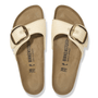 Birkenstock Women's Madrid Big Buckle Raffia Textile in Naturale - Getoutside Shoes