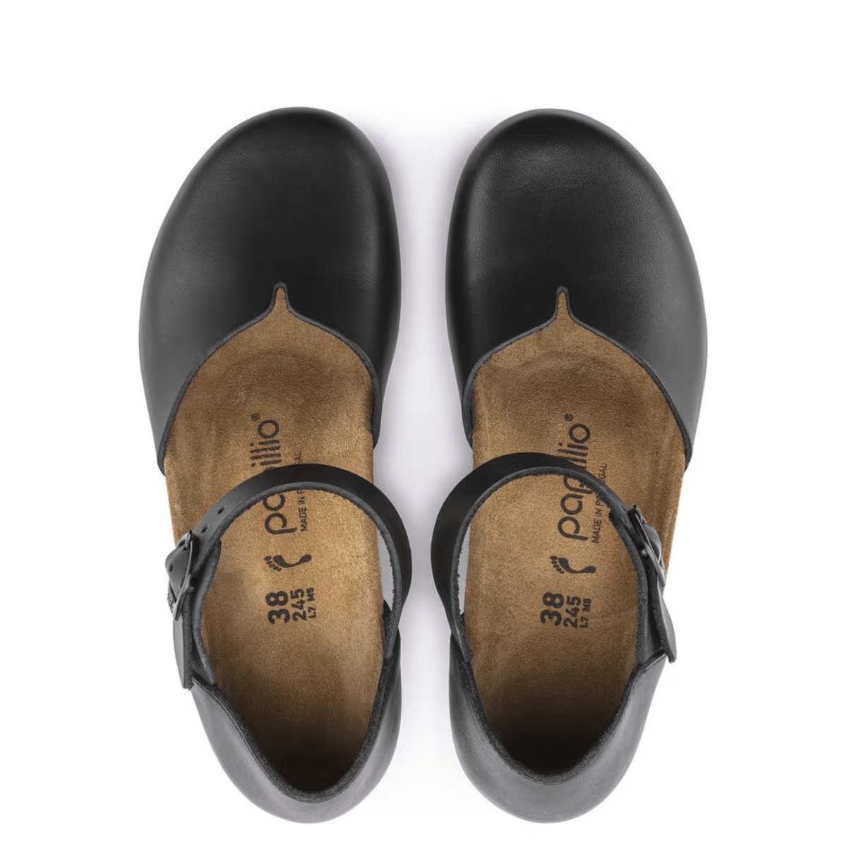 Birkenstock Women's Mary Leather in Black - Getoutside Shoes