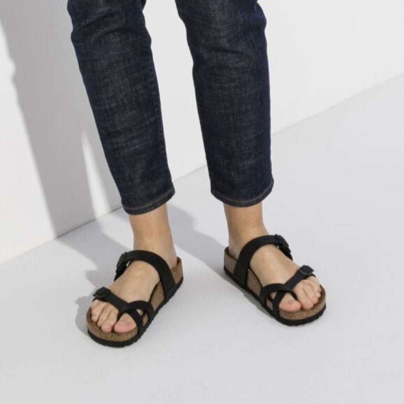Birkenstock Women's Mayari Birko-Flor in Black - Getoutside Shoes