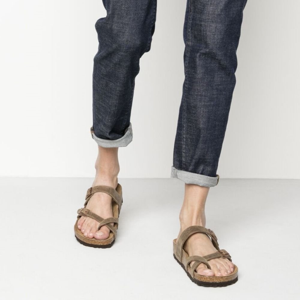 Birkenstock Women's Mayari Oiled Leather in Tobacco Brown - Getoutside Shoes