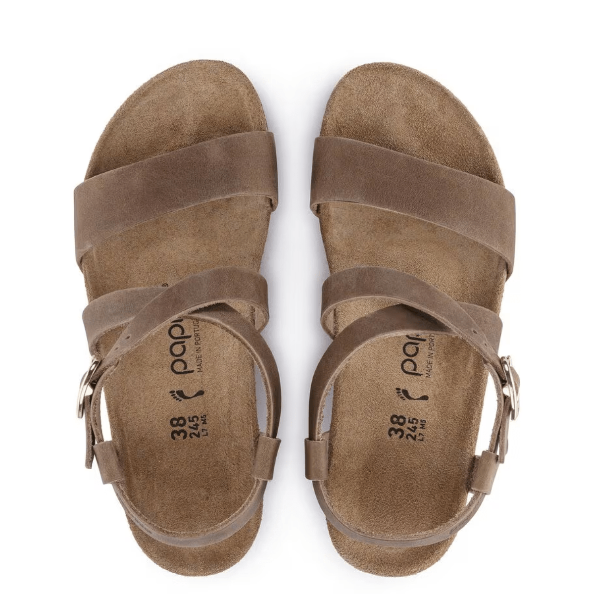 Birkenstock Women's Sibyl Ring-Buckle Oiled Leather in Cognac - Getoutside Shoes