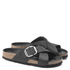 Birkenstock Women's Siena Big Buckle Oiled Leather in Black - Getoutside Shoes