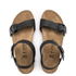 Birkenstock Women's Soley Leather in Black - Getoutside Shoes