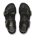 Birkenstock Women's Soley Ring - Buckle Leather in Black - Getoutside Shoes