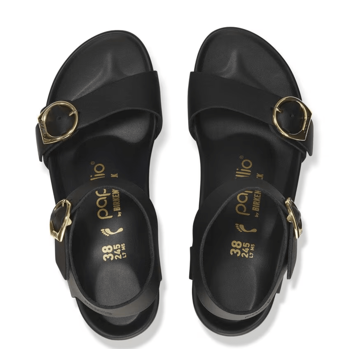 Birkenstock Women's Soley Ring - Buckle Leather in Black - Getoutside Shoes
