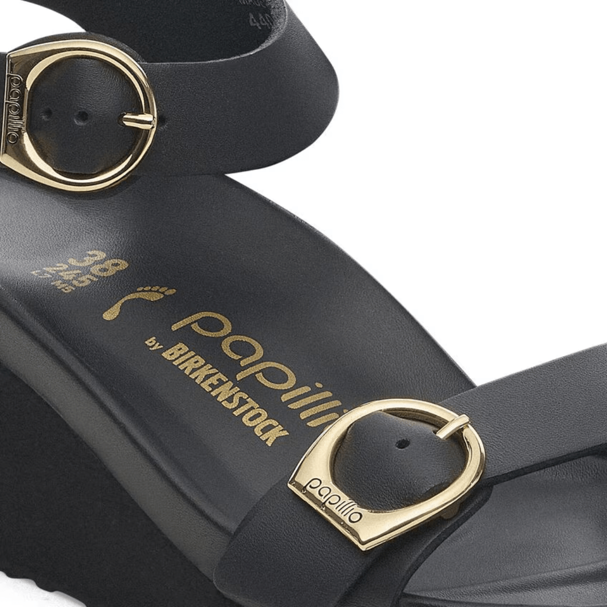 Birkenstock Women's Soley Ring - Buckle Leather in Black - Getoutside Shoes