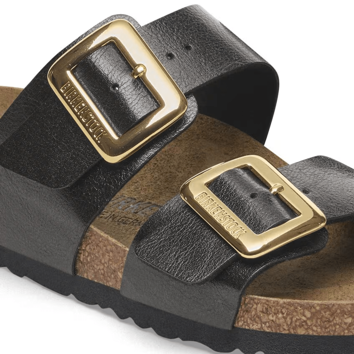 Birkenstock Women's Sydney Luxe Buckle Birko - Flor in Graceful Licorice - Getoutside Shoes