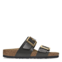 Birkenstock Women's Sydney Luxe Buckle Birko - Flor in Graceful Licorice - Getoutside Shoes