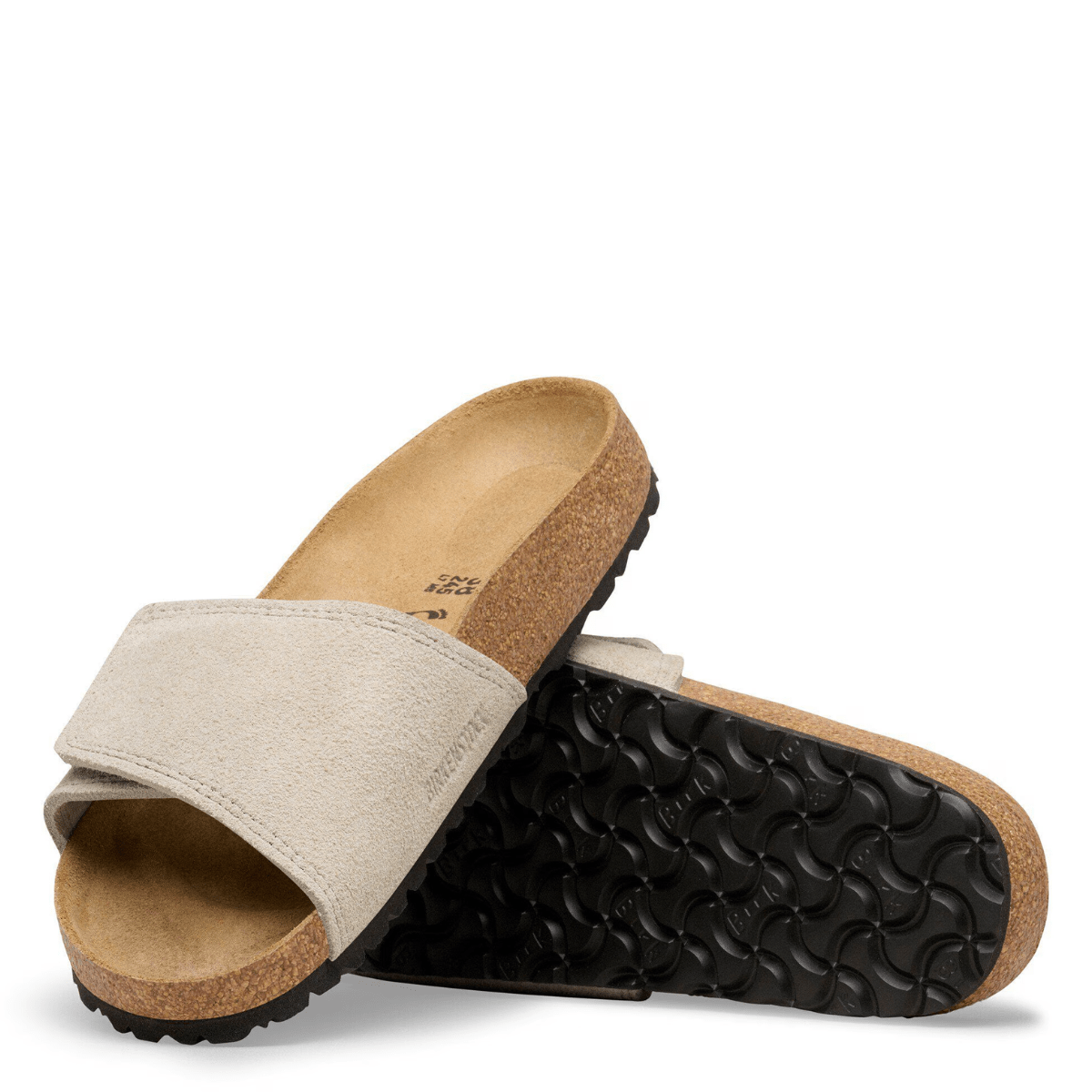 Birkenstock Women's Sylt Suede Leather in Oyster - Getoutside Shoes