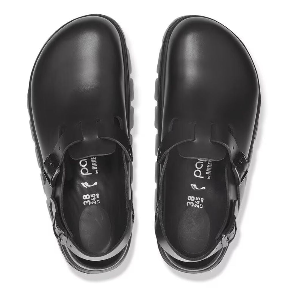 Birkenstock Women's Tokio Chunky Leather in Black - Getoutside Shoes