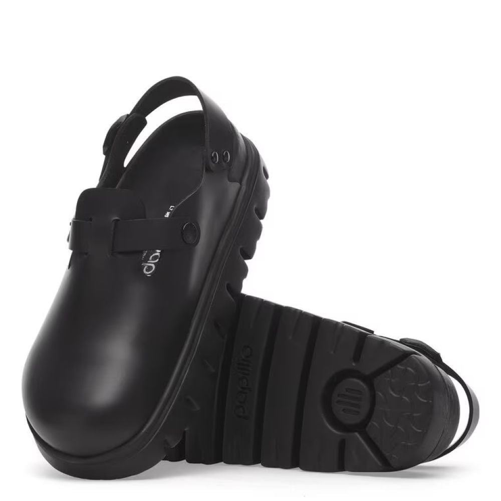 Birkenstock Women's Tokio Chunky Leather in Black - Getoutside Shoes