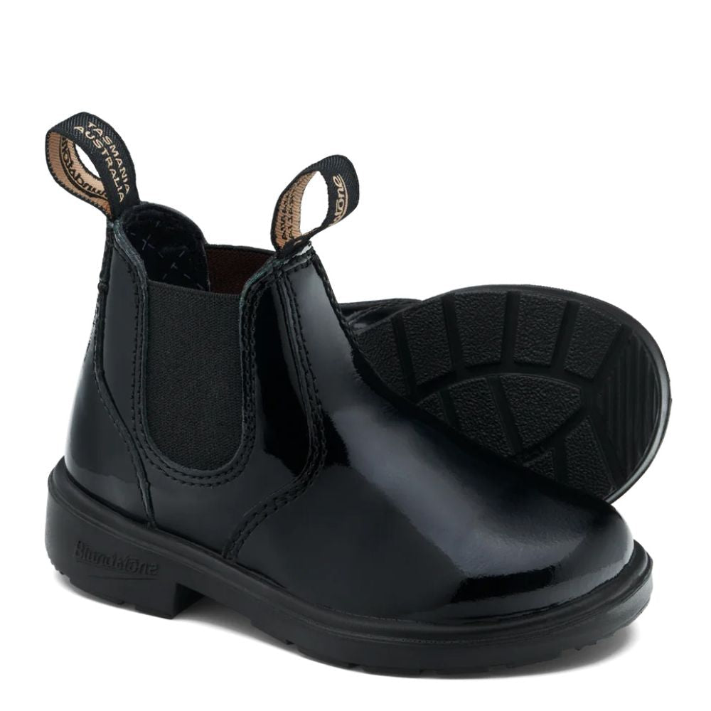 Blundstone Kids 2255 in Black Patent - Getoutside Shoes