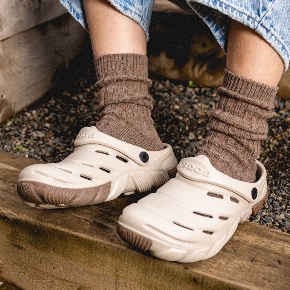 Bogs Boga Slip On in Oatmeal - Getoutside Shoes