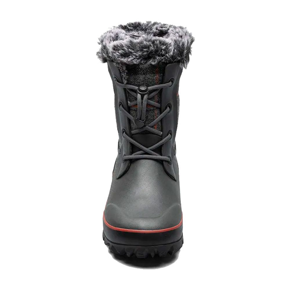 Bogs Youth Arcata II Crazy Plaid in Dark Grey - Getoutside Shoes