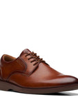 Clarks Men's Malwood Lace in Tan Leather