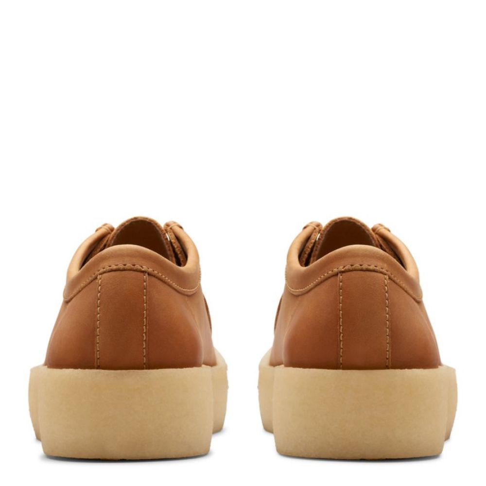 Clarks Men&#39;s Wallabee Cup in Mid Tan Leather