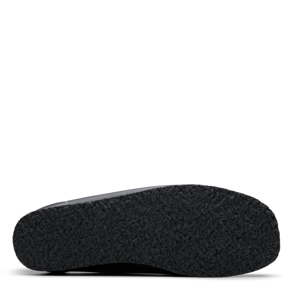 Clarks Women's Wallabee in Black Tumbled Leather
